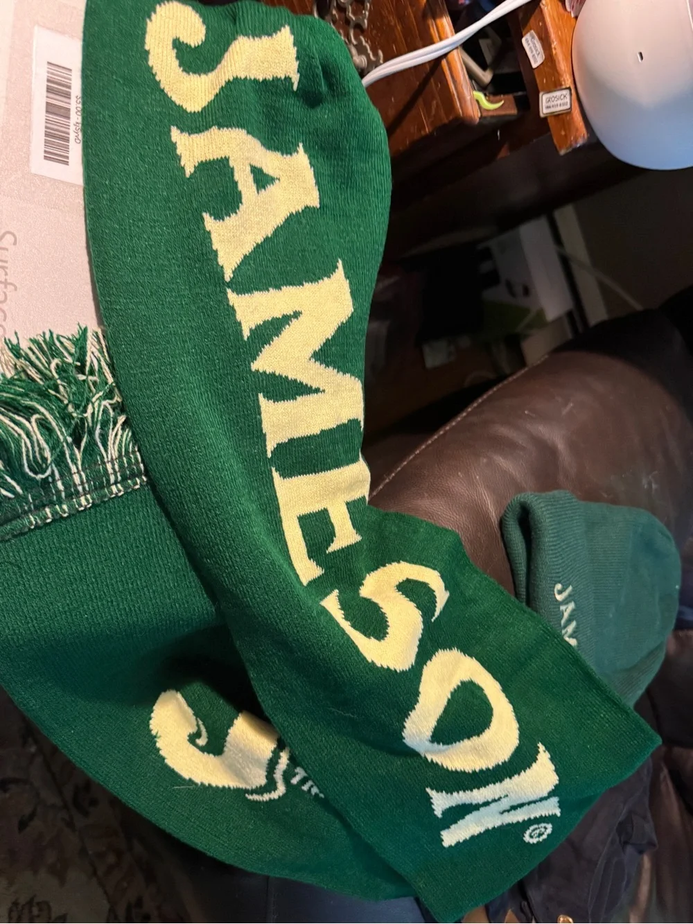 Jameson Green Knit Beanie and Scarf